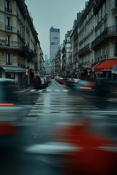 Paris Street Scene — Photography Print. poster