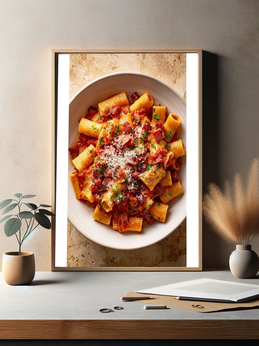 Delicious Pasta Dish — Food Print. — room view 2