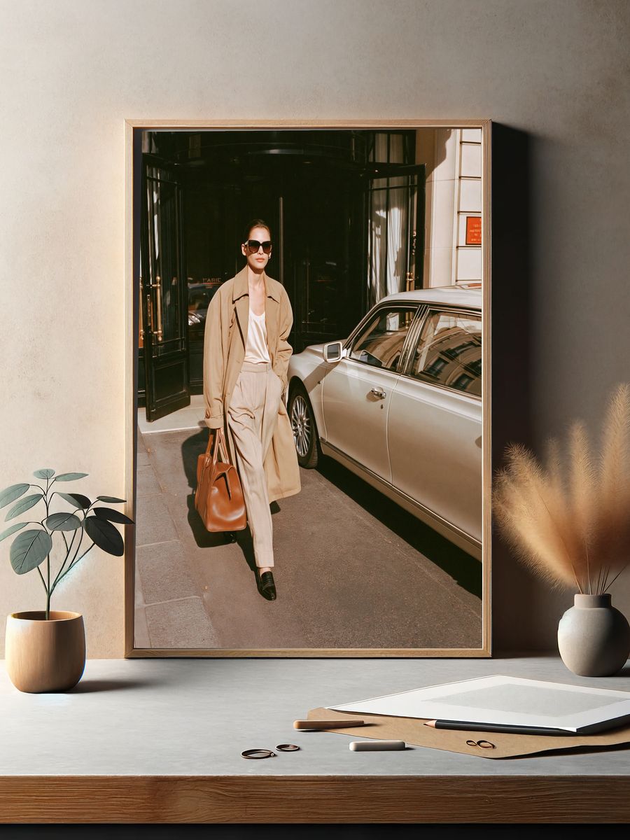 Paris Street Style Photography Poster. — room view 2