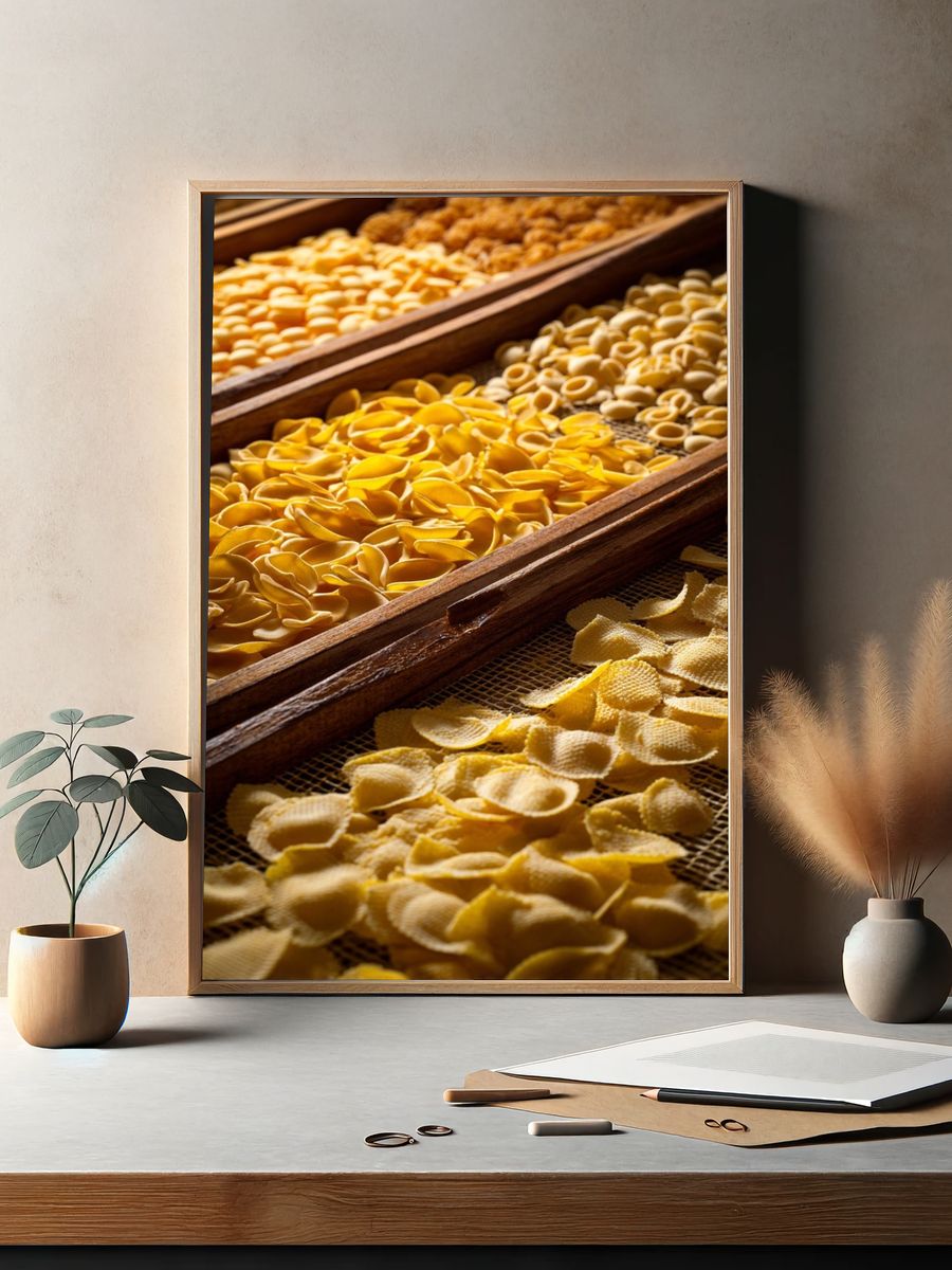 Pasta Varieties — Food Print. — room view 2