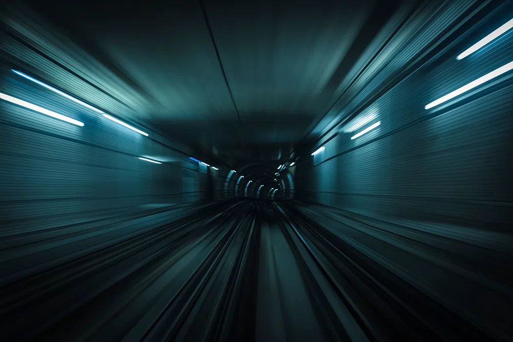 Urban Tunnel Motion — Photography Print. poster detail