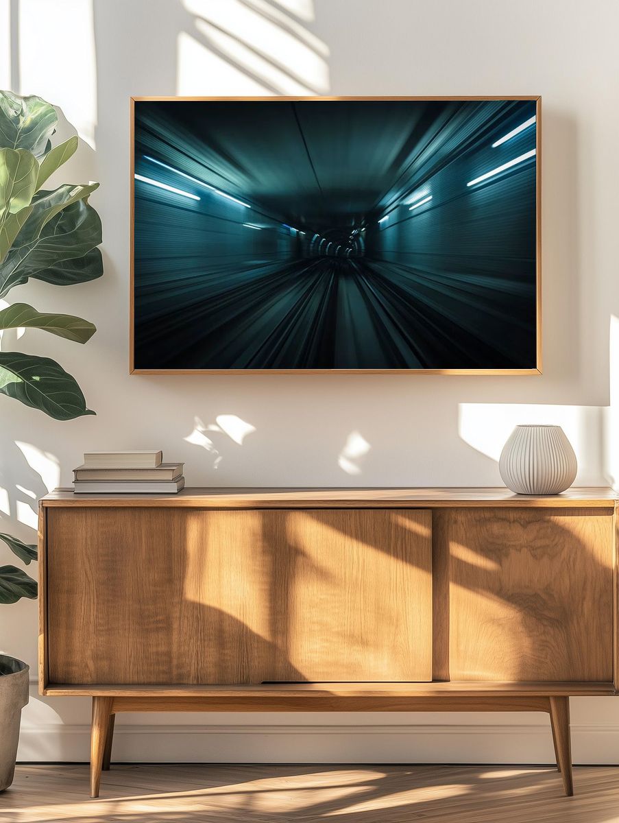 Urban Tunnel Motion — Photography Print. — room view 3