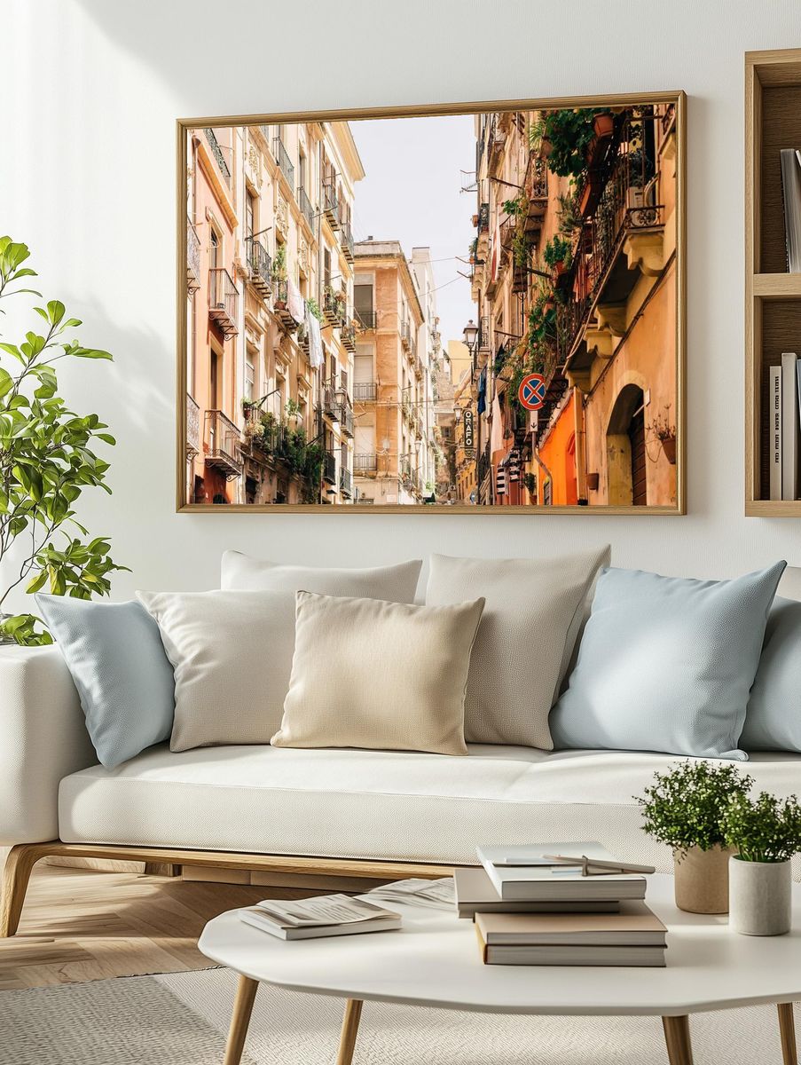 Charming Street in Italy — Photography Print. — room view 2