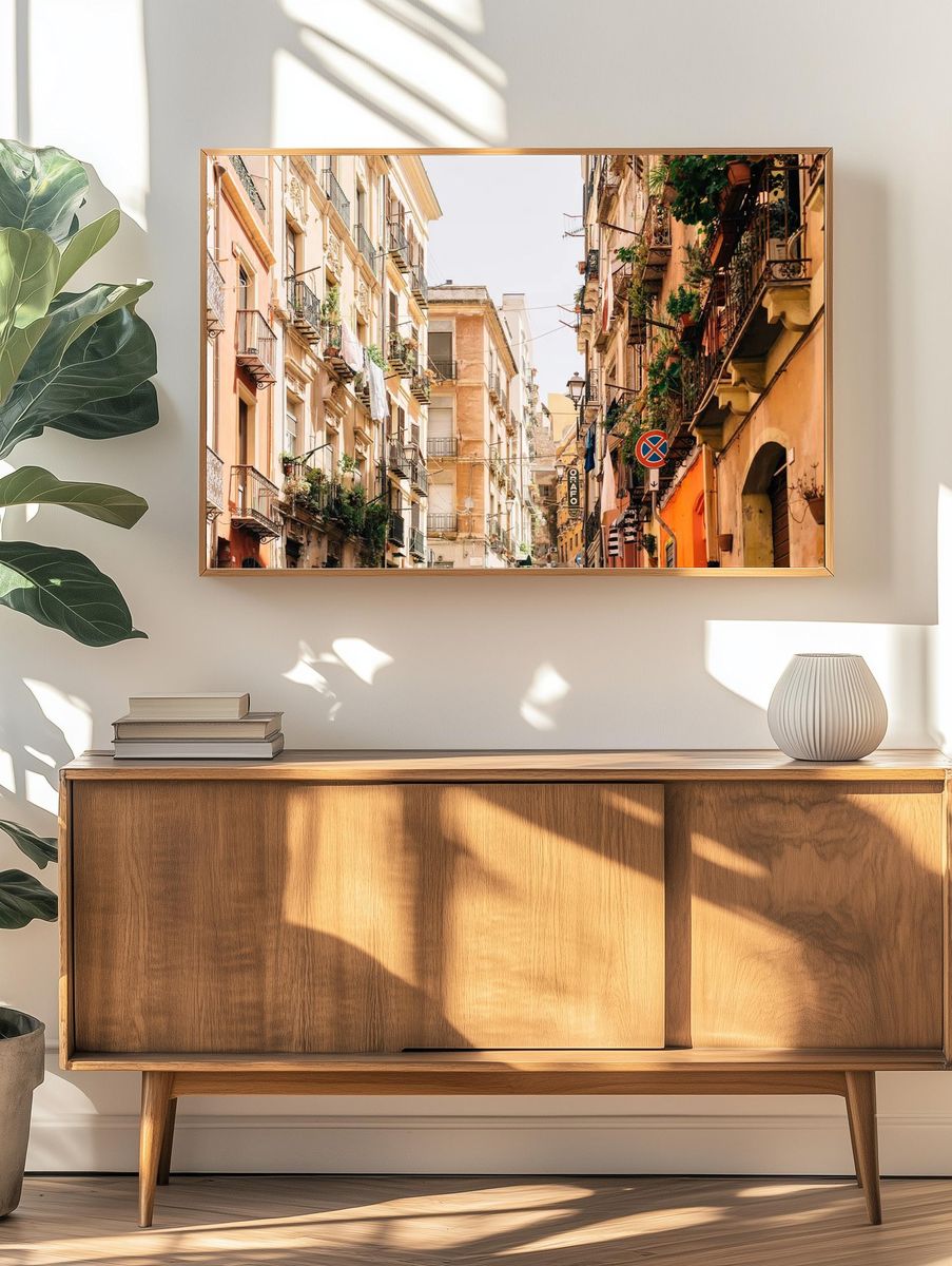 Charming Street in Italy — Photography Print. — room view 3