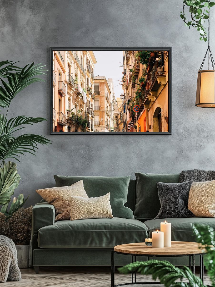 Charming Street in Italy — Photography Print. — room view 4