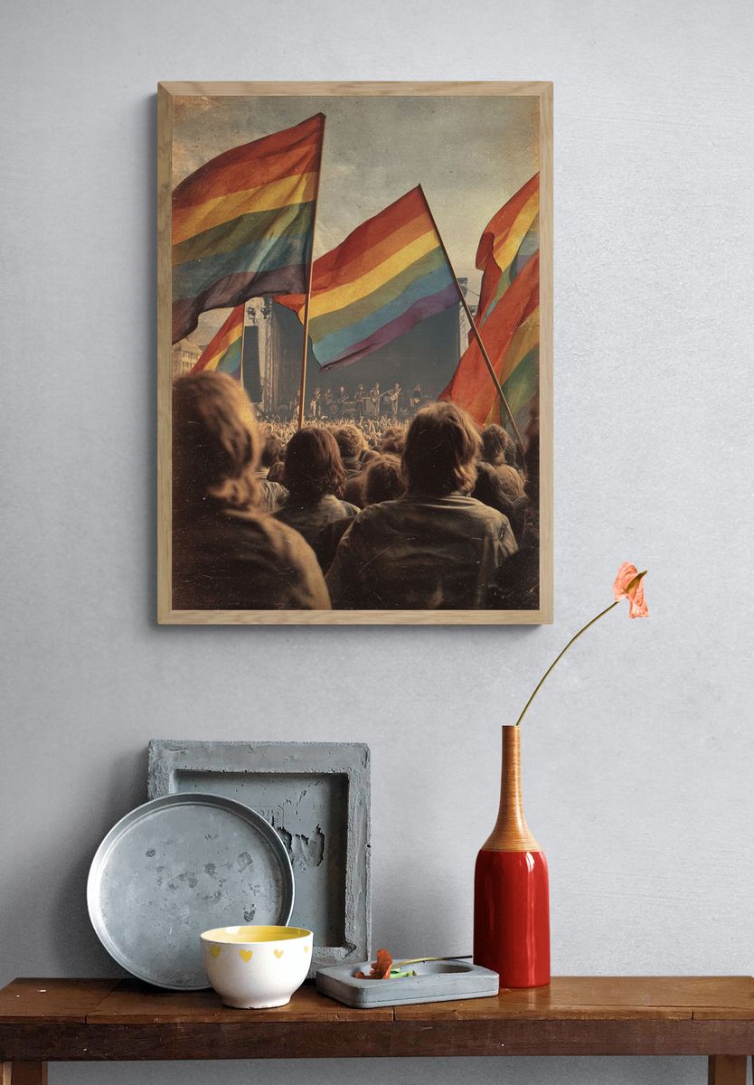 Pride Festival Concert — Vintage Print. — room view 3