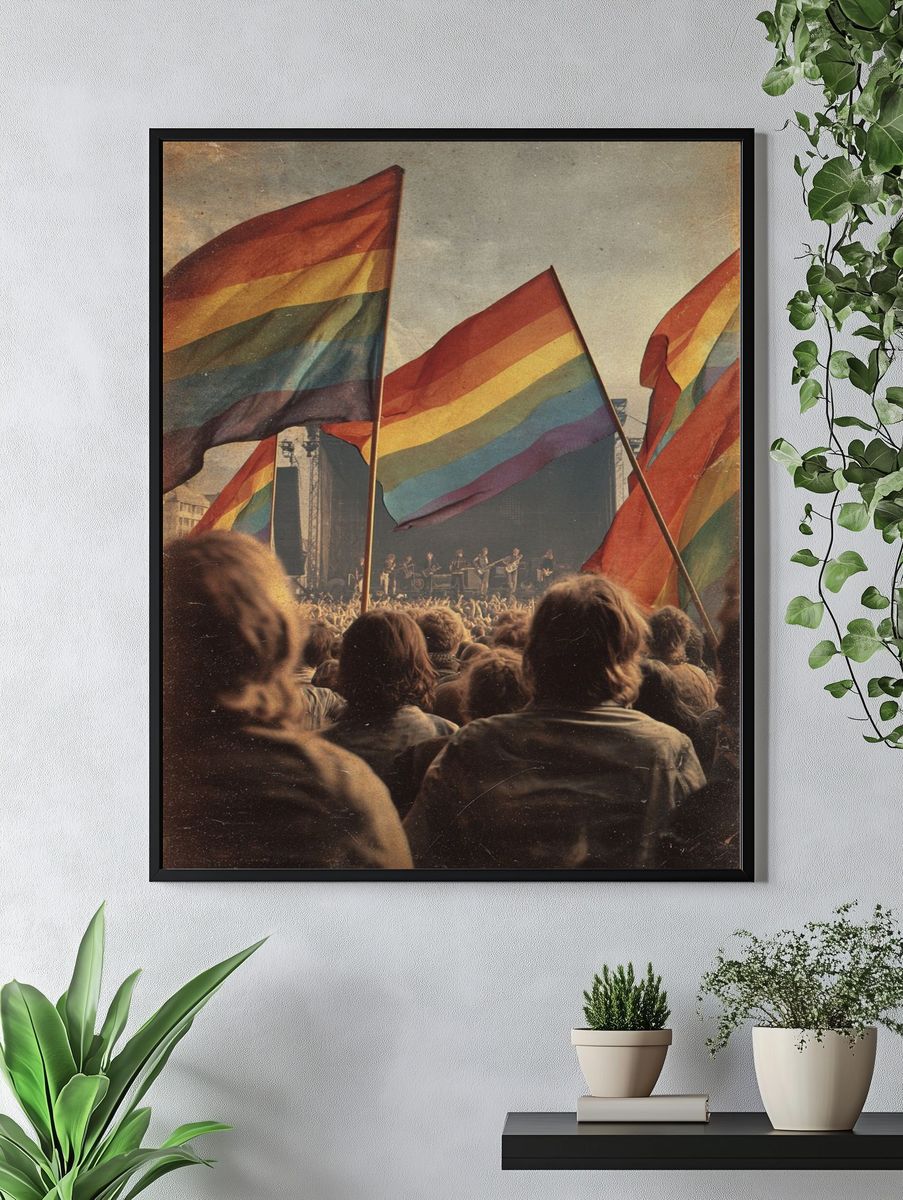 Pride Festival Concert — Vintage Print. — room view 4