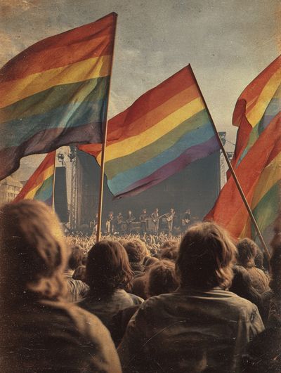 Pride Festival Concert — Vintage Print. poster