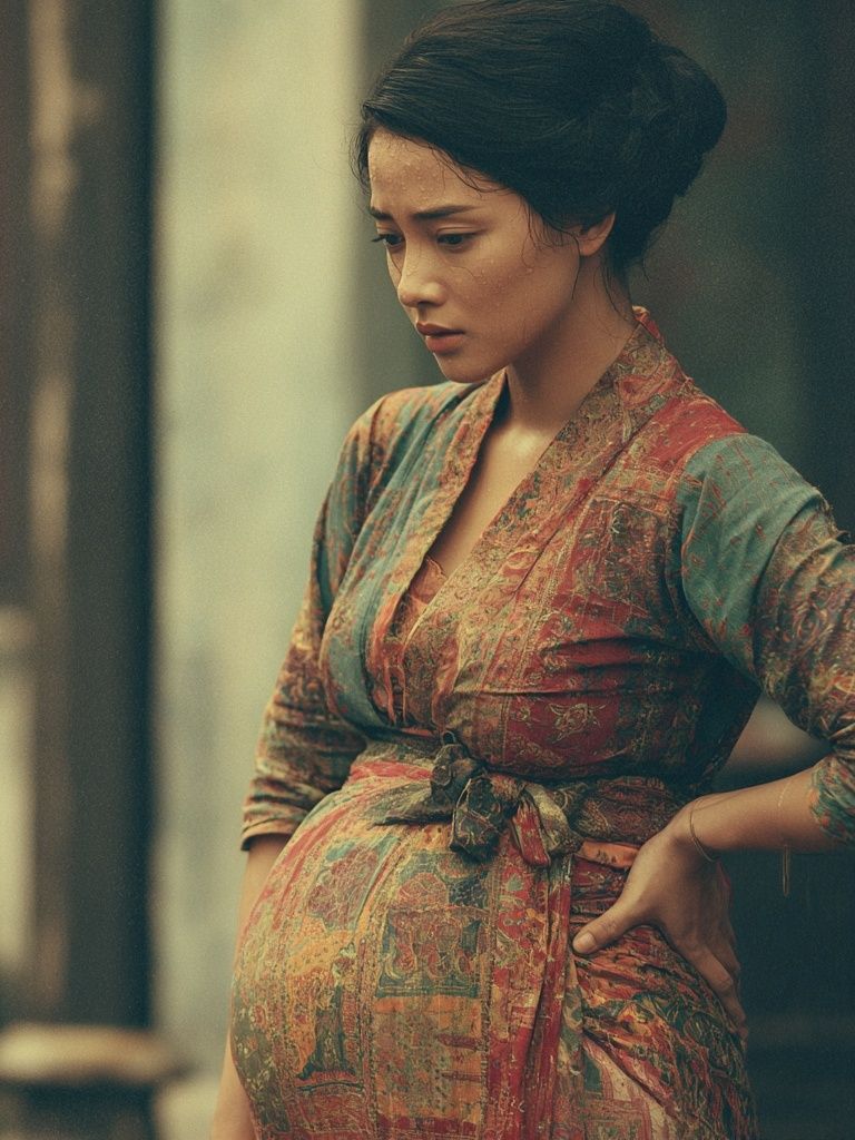 Pregnant Woman Portrait Print. poster — photography art