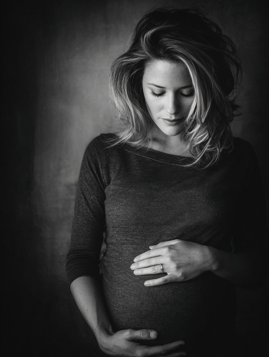 Pregnant Woman Portrait Poster. poster — photography art