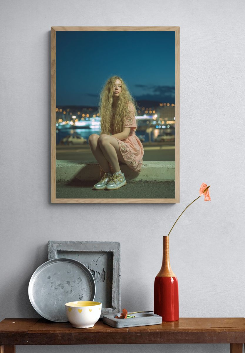 Young Woman at Dusk — Photography Print. — room view 3