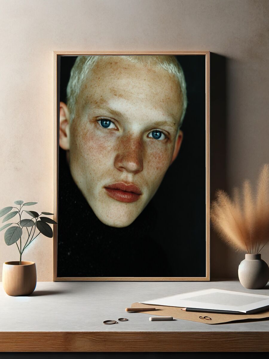 Portrait of a Young Man — Fine Art Print. — room view 2
