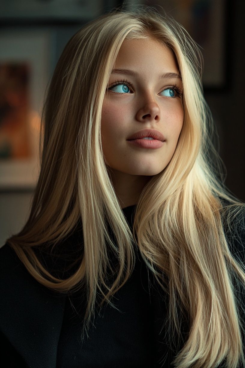 Portrait of a Young Woman — Photography Print. poster detail