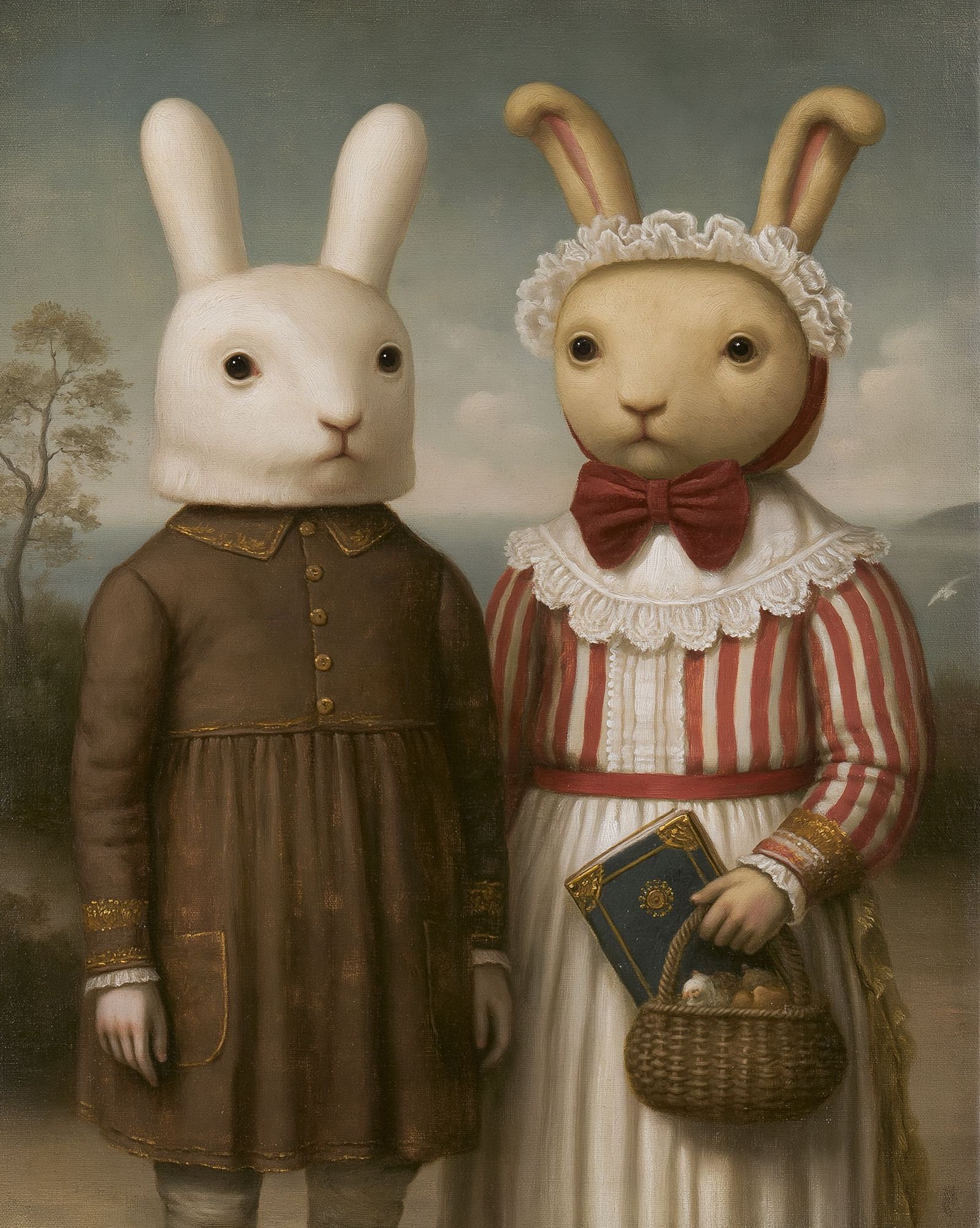 Rabbit Portrait Fine-Art Poster. poster — fine-art art