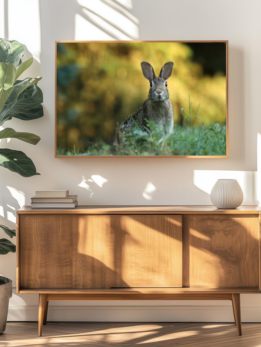 Curious Rabbit Photography Poster. — room view 3