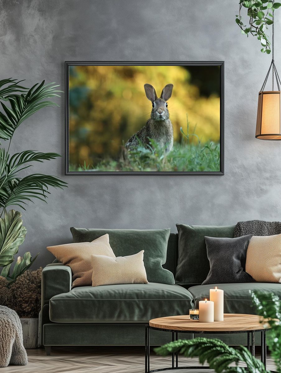 Curious Rabbit Photography Poster. — room view 4
