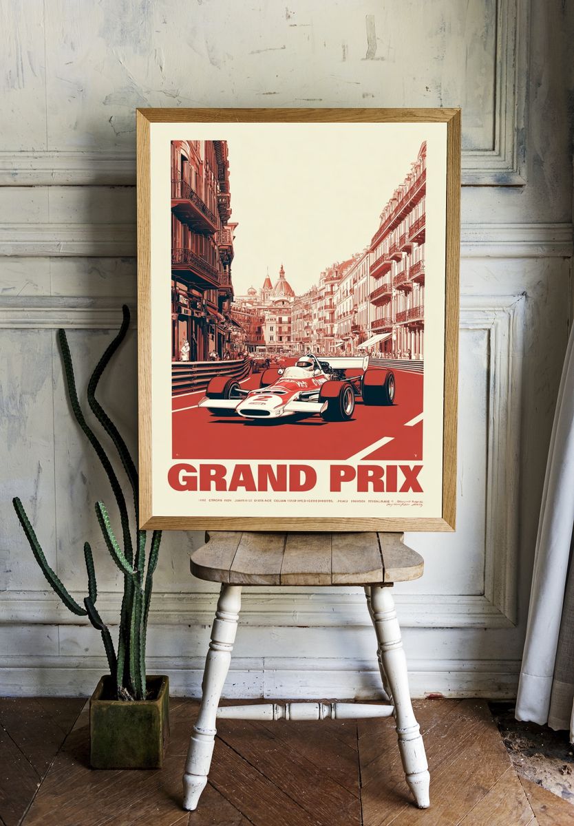 Grand Prix Racing Poster room preview