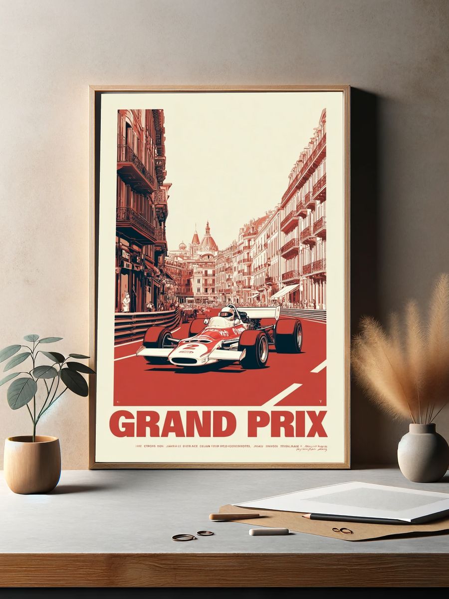 Grand Prix Racing Poster. — room view 2