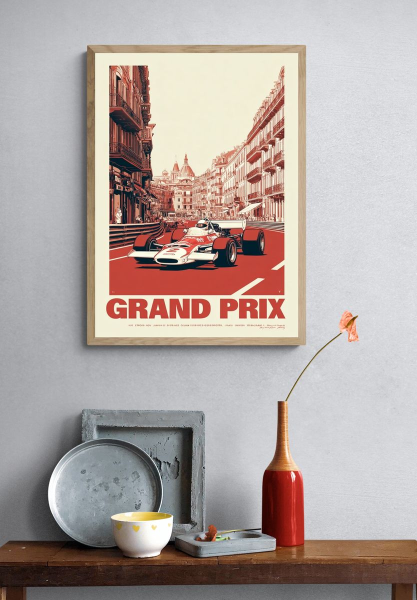 Grand Prix Racing Poster. — room view 3