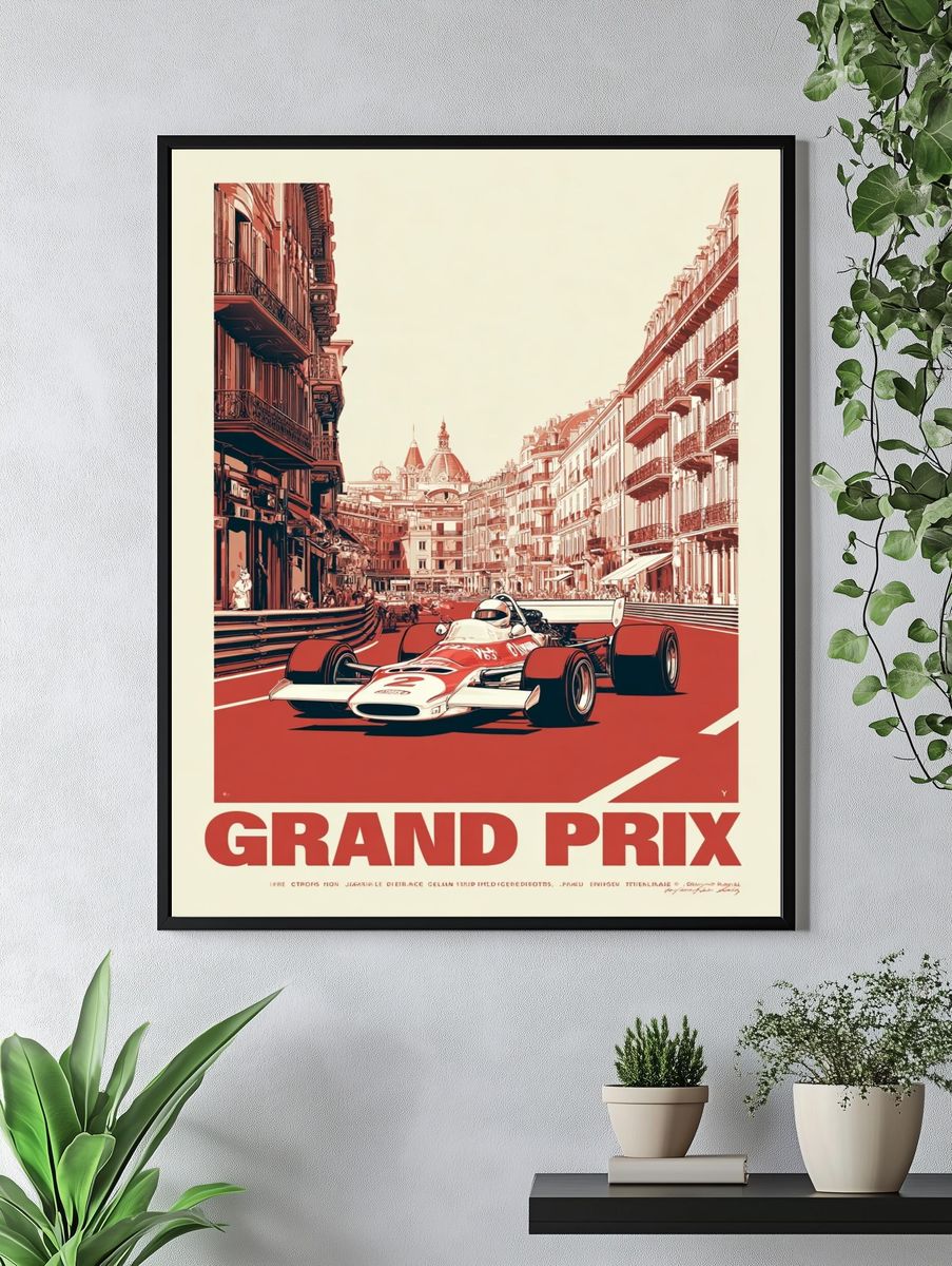 Grand Prix Racing Poster. — room view 4