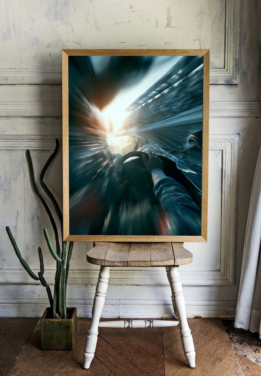Formula Racing Speed Photography Poster. — room view 1