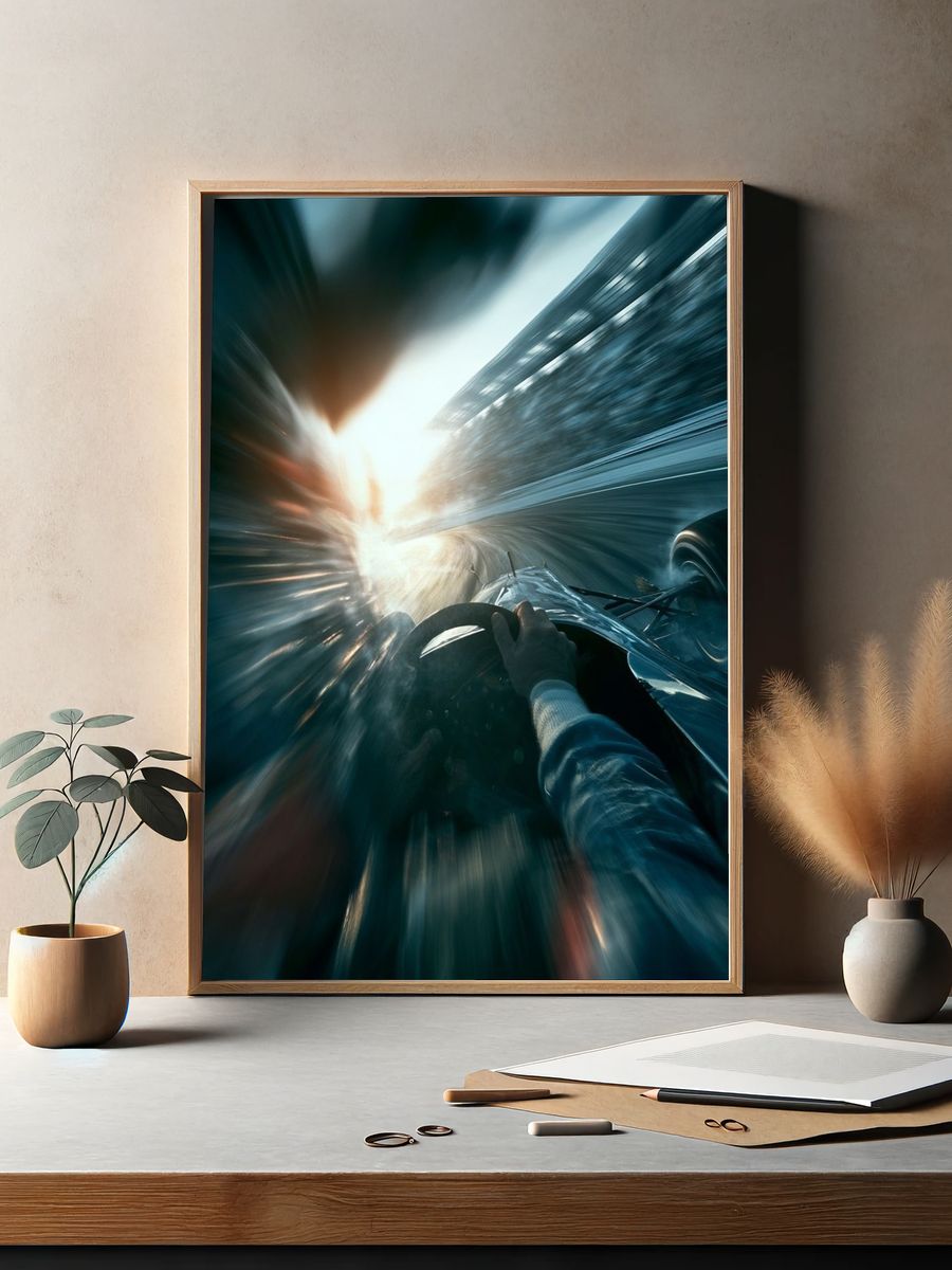 Formula Racing Speed Photography Poster. — room view 2