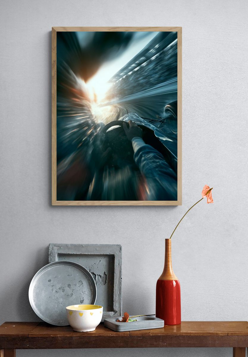 Formula Racing Speed Photography Poster. — room view 3