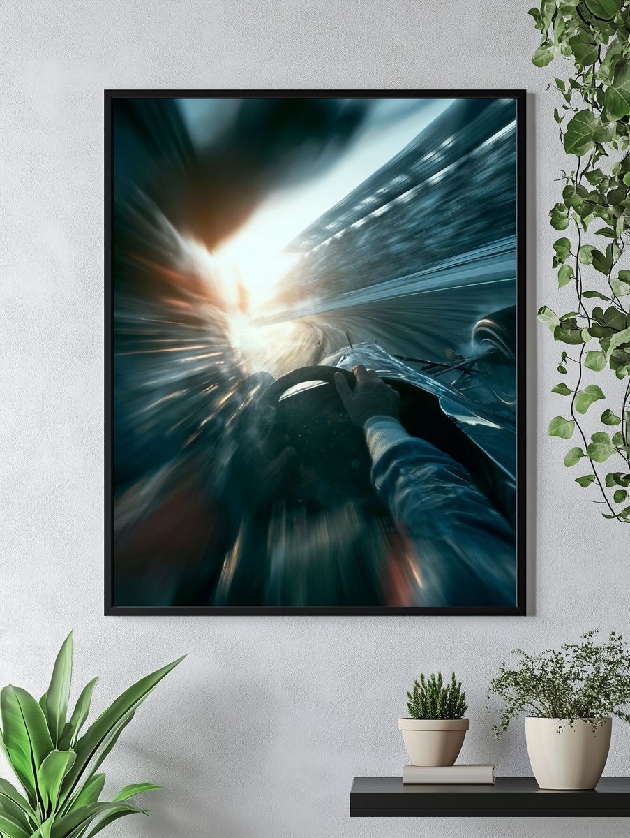 Formula Racing Speed Photography Poster. — room view 4