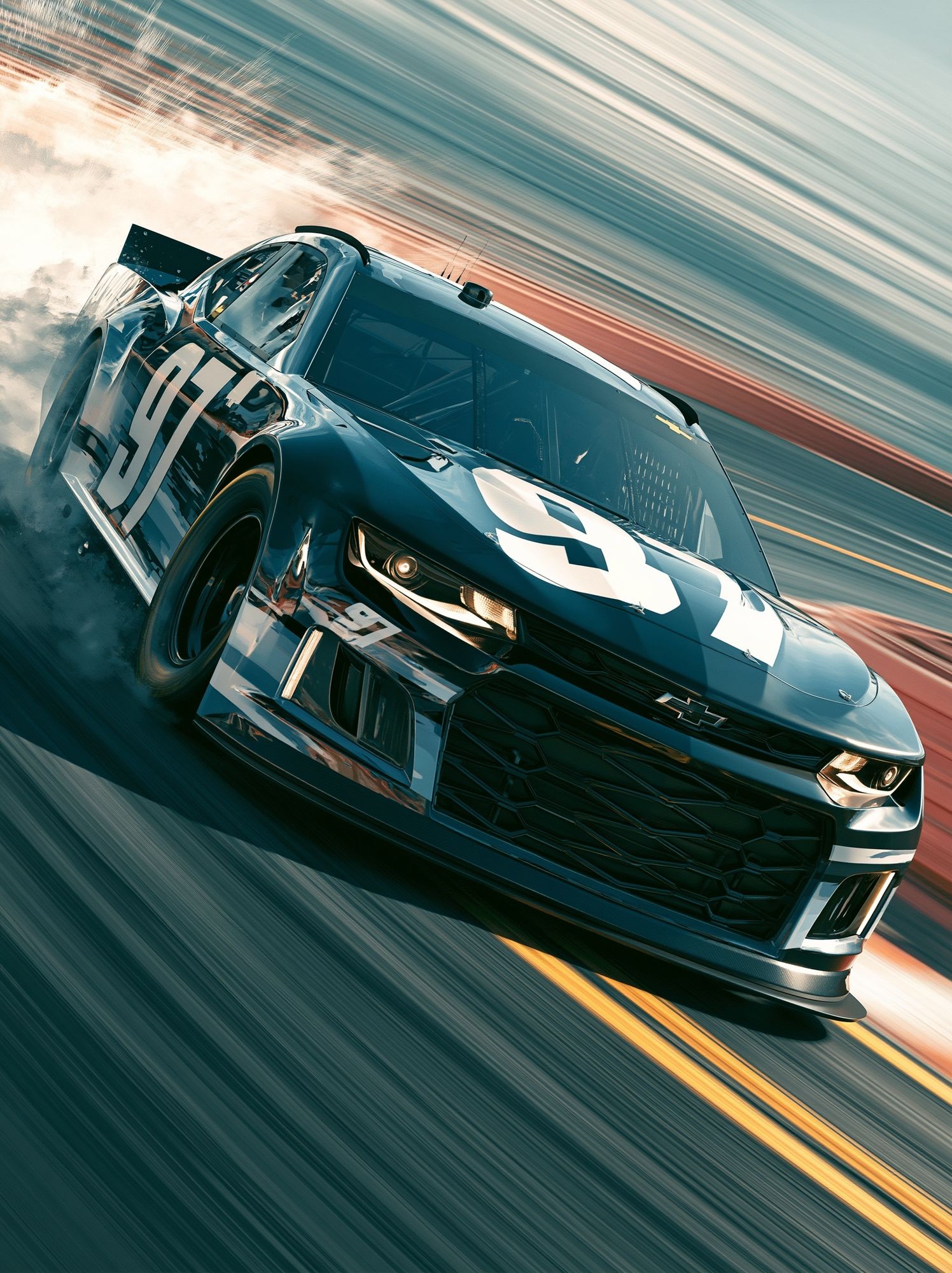 Racing Camaro Drift Poster. poster — sport art