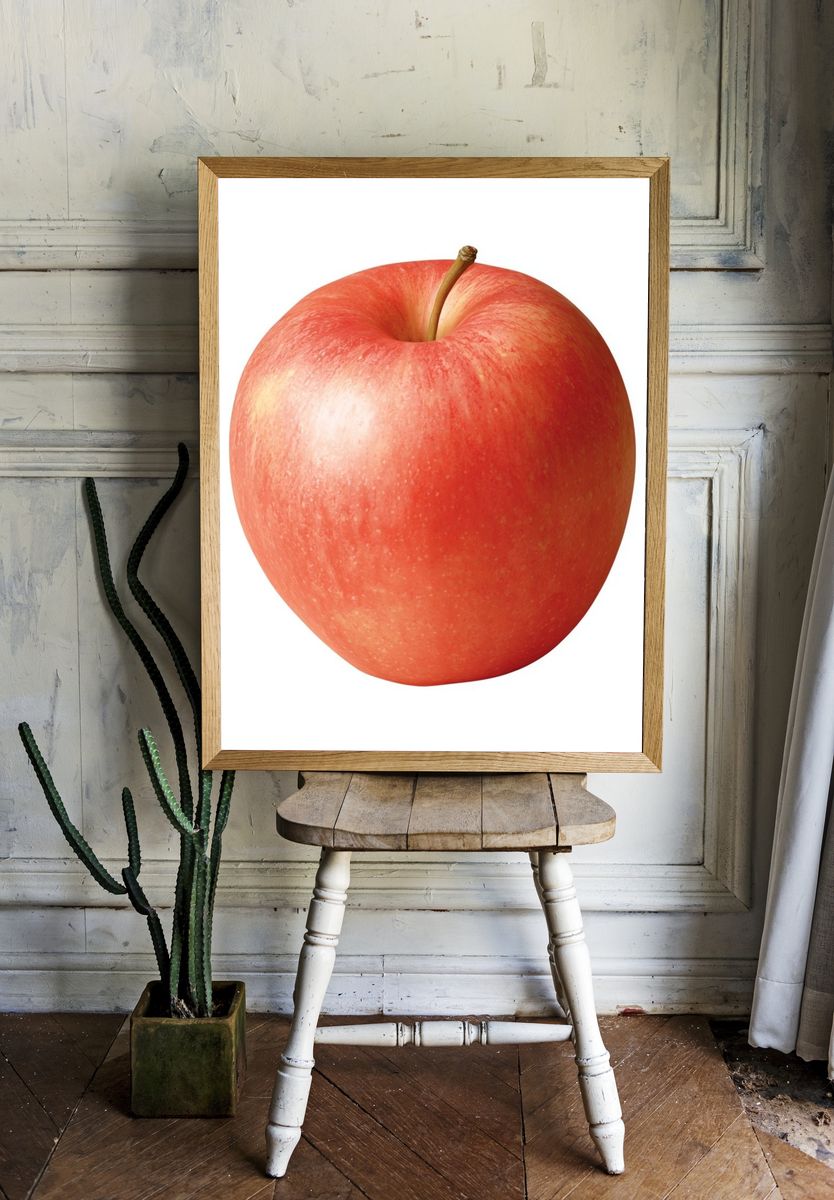 Red Apple Photography Poster. — room view 1