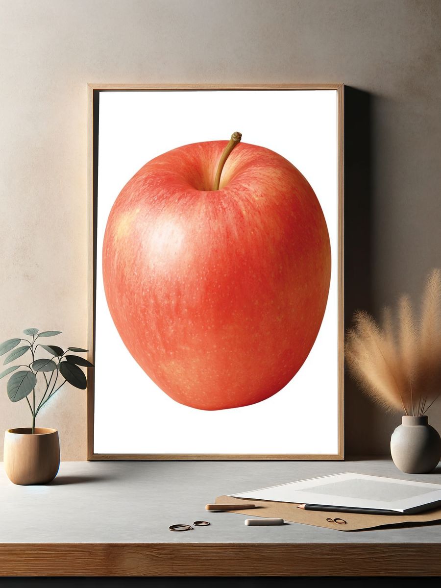 Red Apple Photography Poster. — room view 2