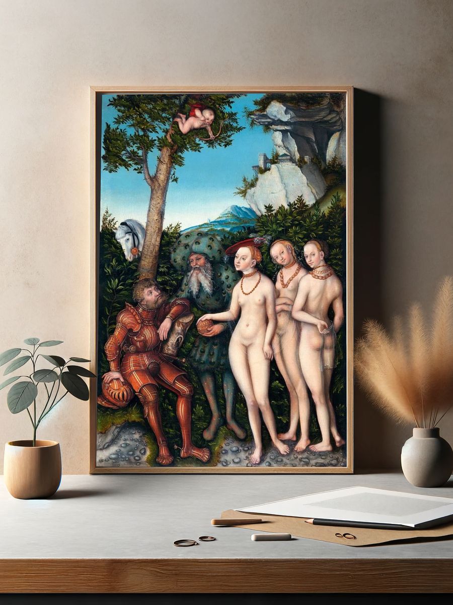 Renaissance Allegory — Fine Art Print. — room view 2