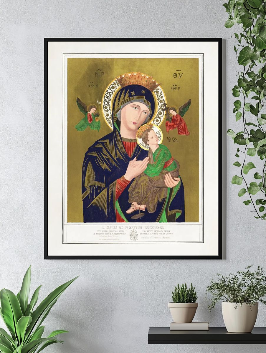 Madonna and Child — Religious Art Print. — room view 4