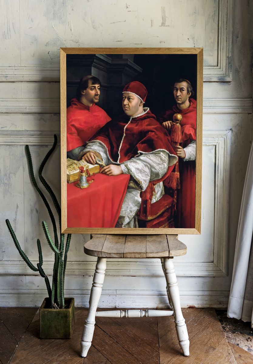 Portrait of Pope Leo X — Renaissance Print. — room view 1