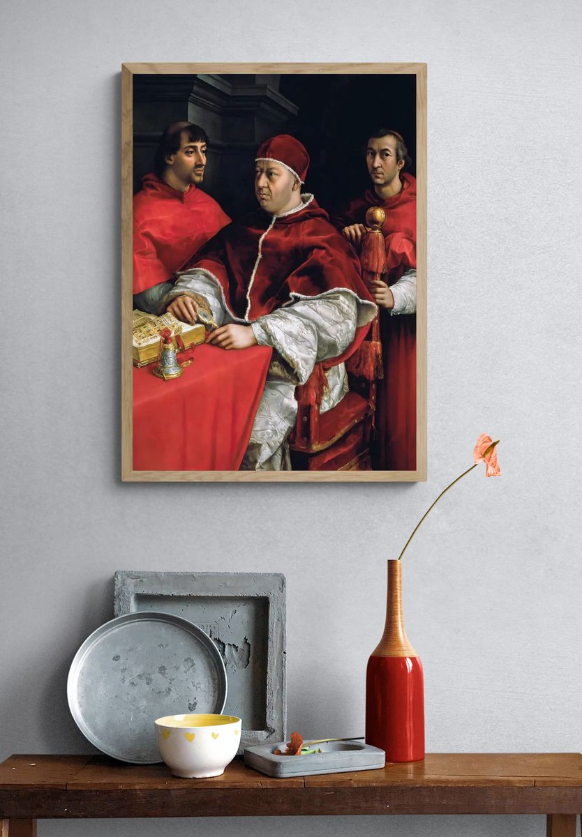 Portrait of Pope Leo X — Renaissance Print. — room view 3