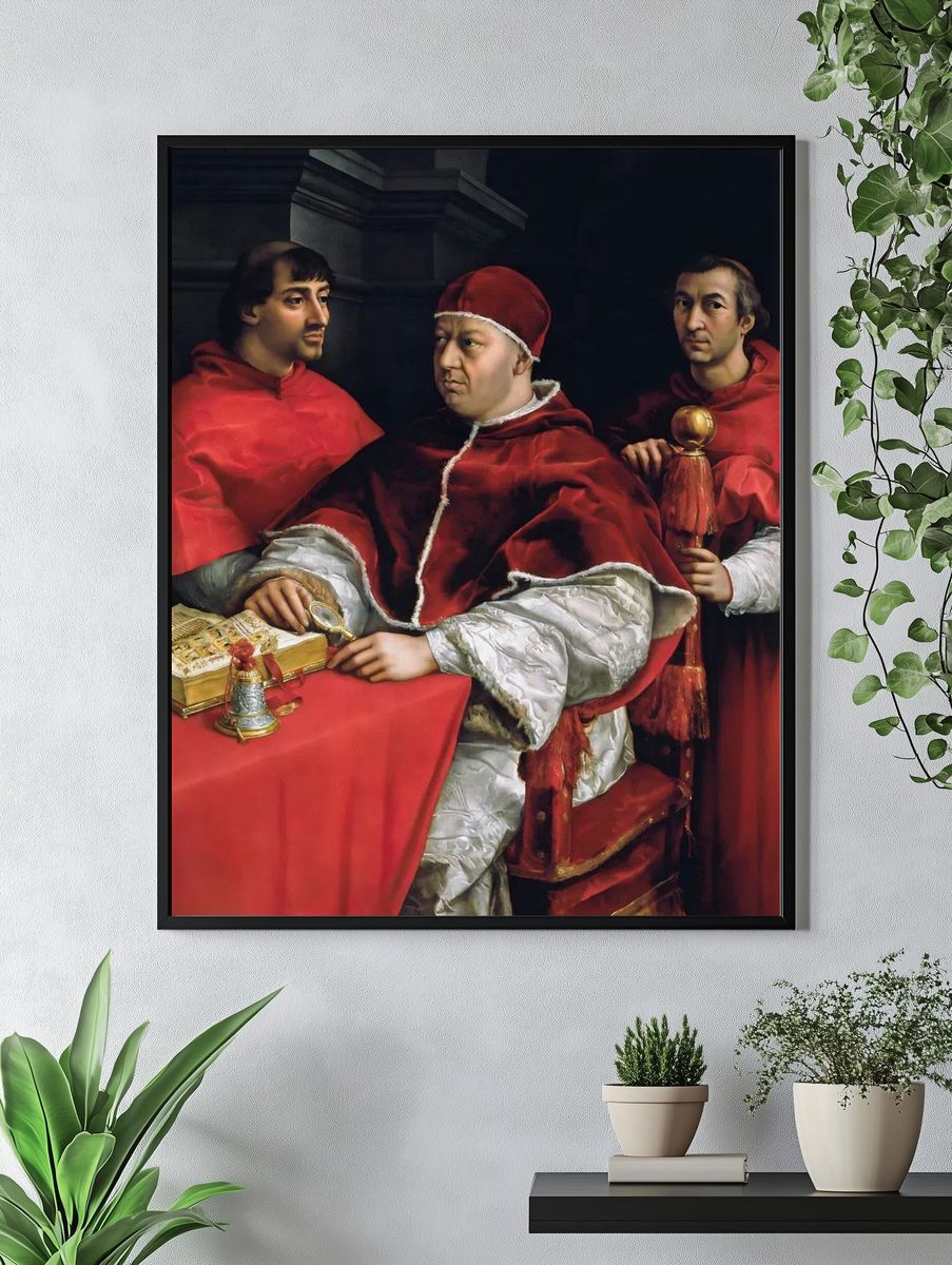 Portrait of Pope Leo X — Renaissance Print. — room view 4