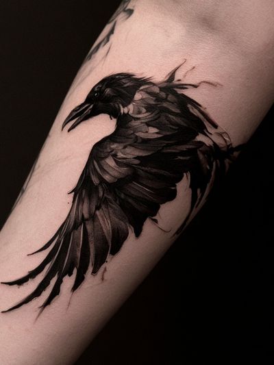 Raven Tattoo Photography Poster.