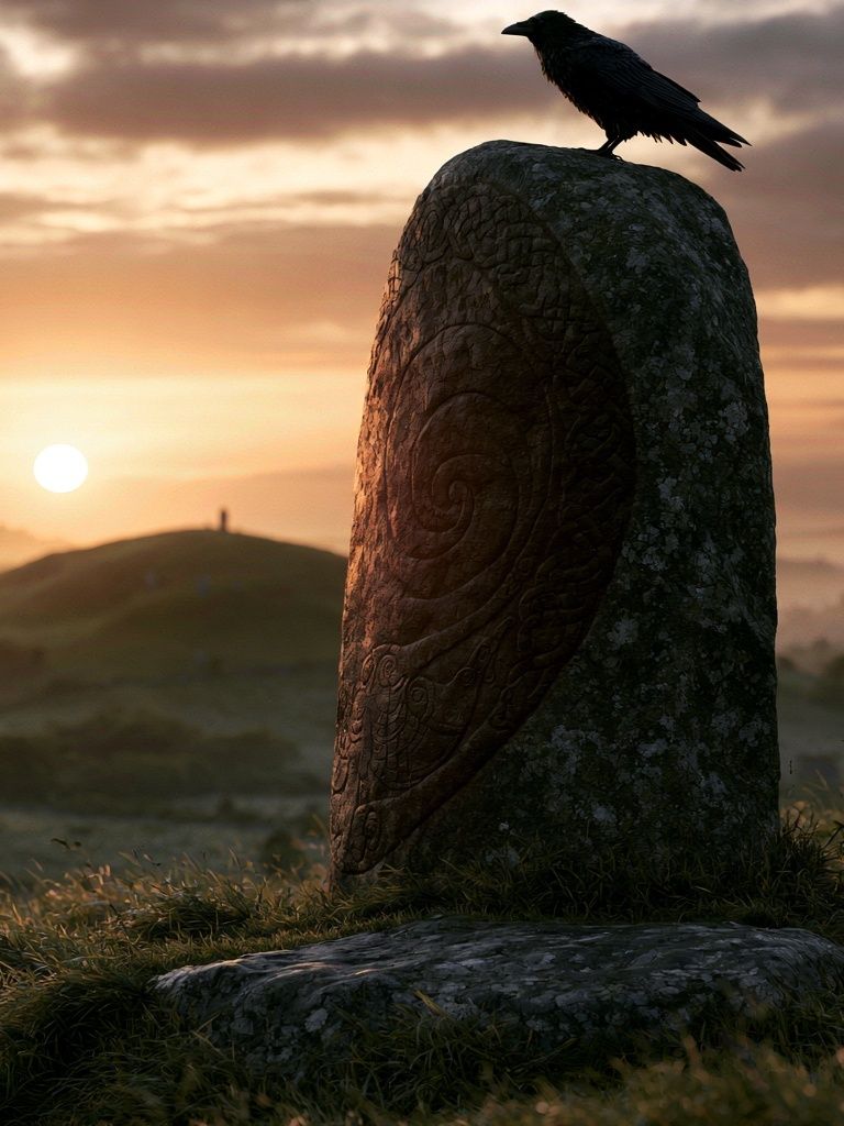 Raven at Sunset Photography Print. poster detail