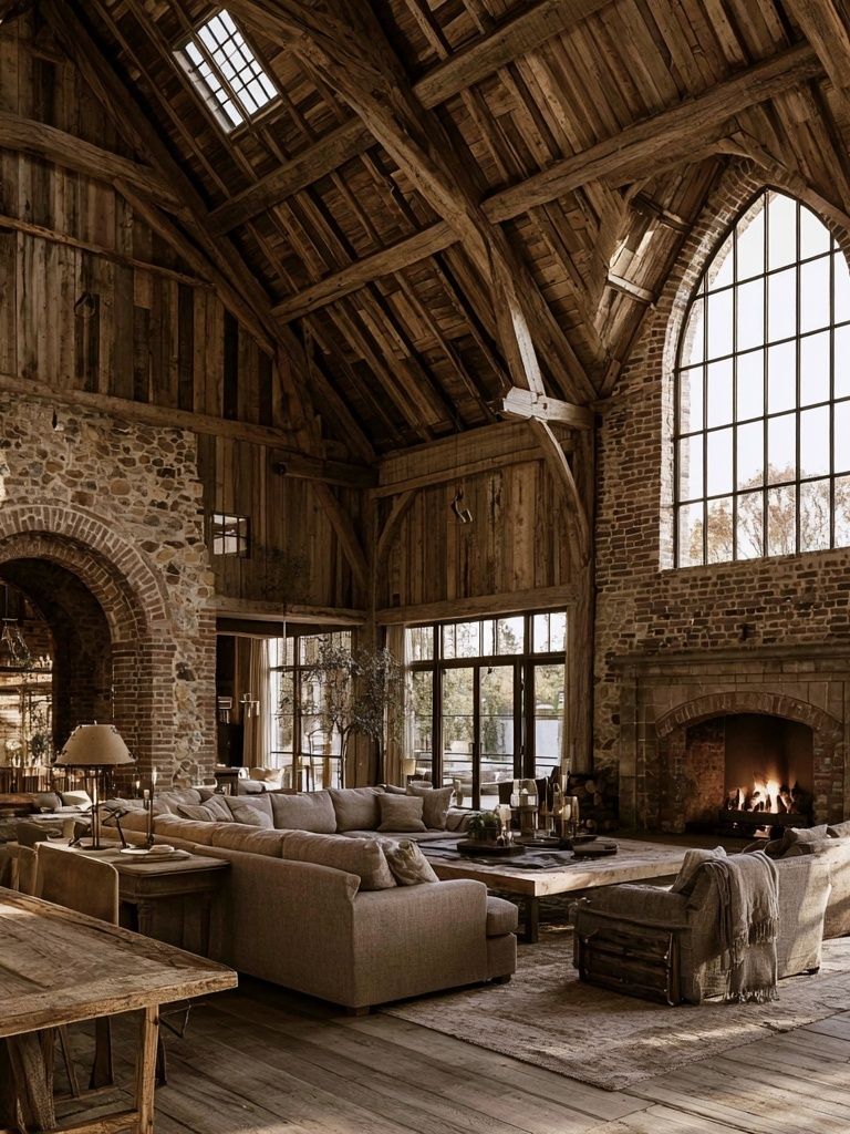 Rustic Barn Interior Photography Poster. poster detail