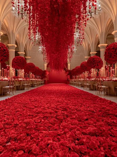 Red Rose Ballroom Photography Poster.
