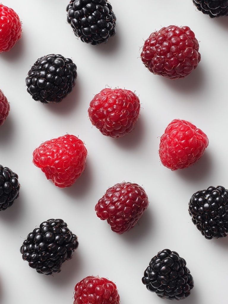 Raspberries and Blackberries Photography Poster. poster — photography art