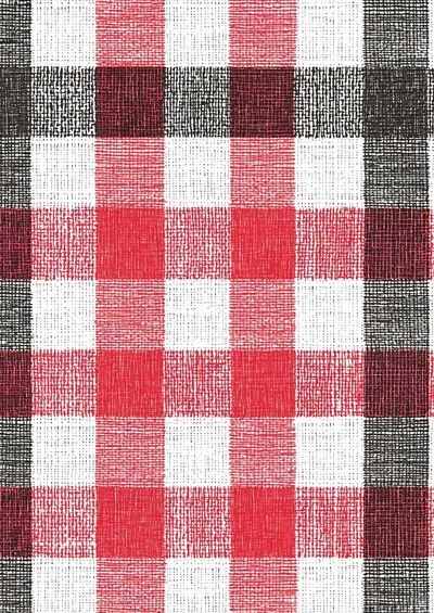 Red and Black Plaid Pattern Poster. poster
