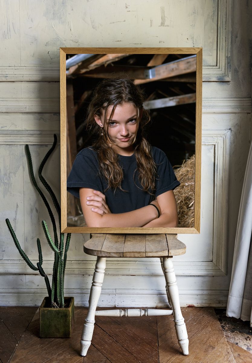 Rustic Barn Portrait Poster. room preview