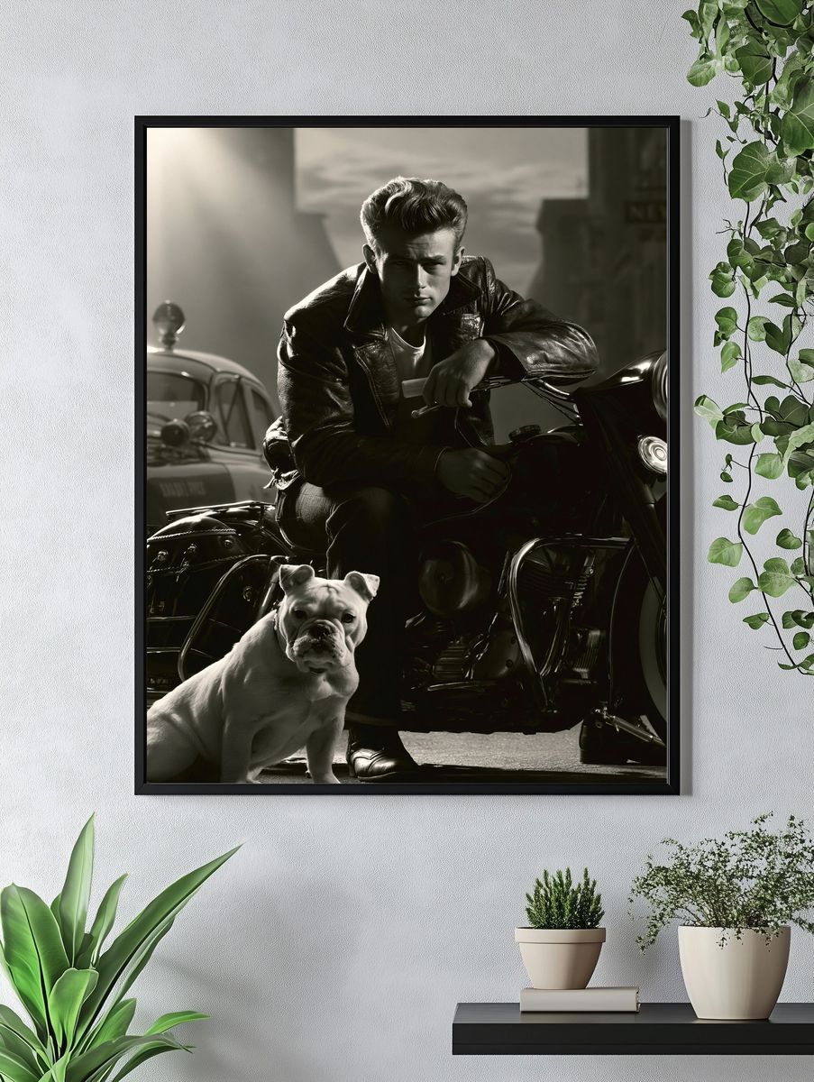 Rebel Rider Portrait Print. — room view 4