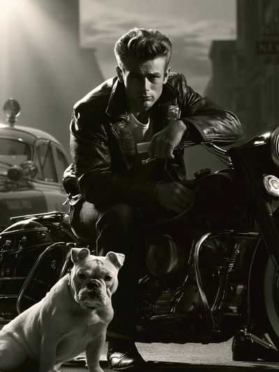 Rebel Rider Portrait Print. poster