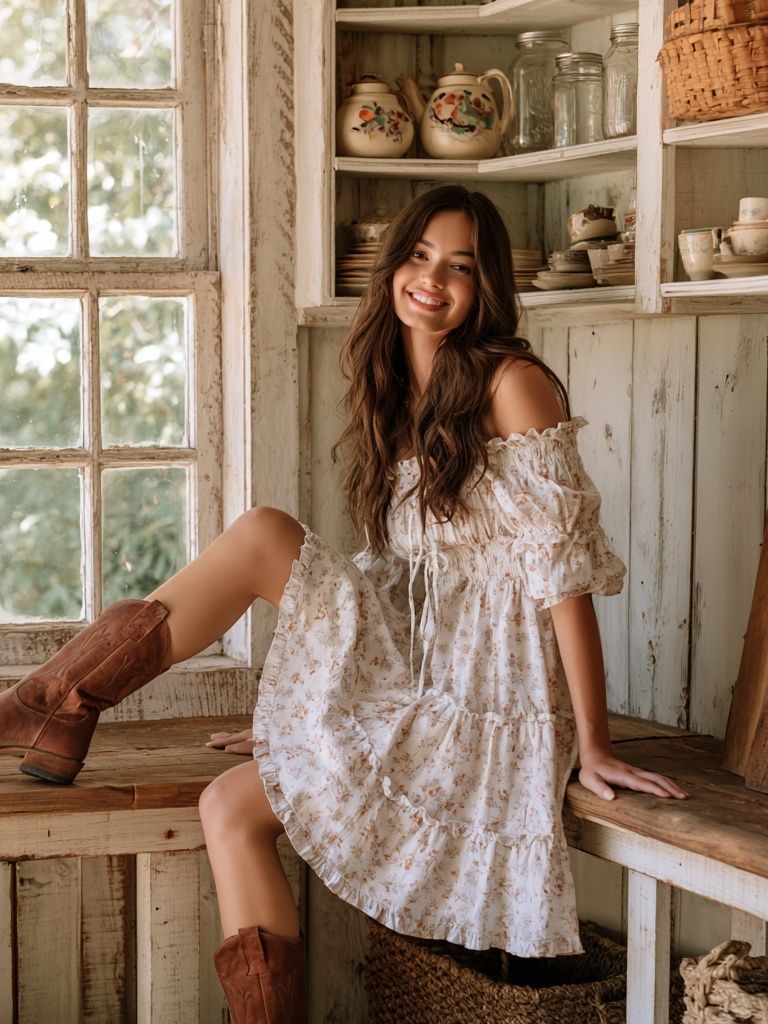 Rustic Cottage Portrait Poster. poster detail
