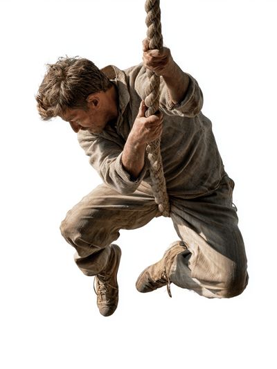 Rope Climber Photography Poster.