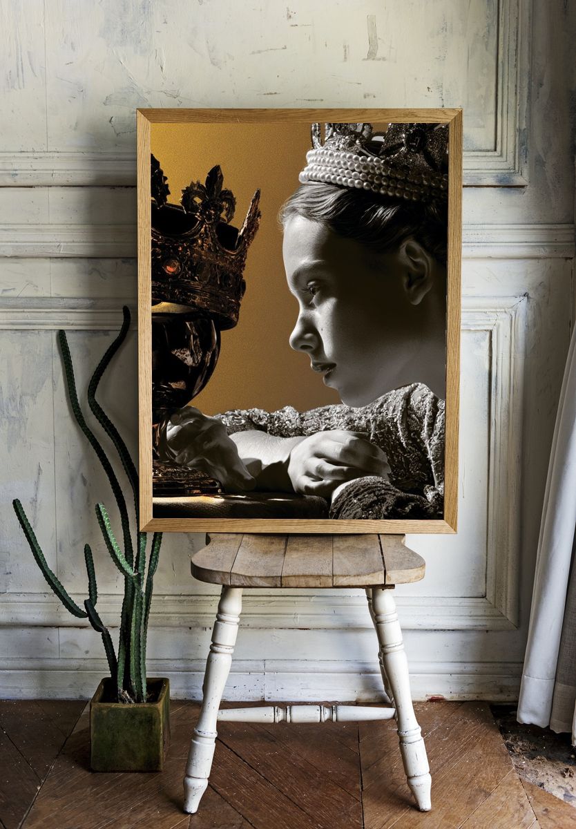 Regal Chess Portrait Print. room preview