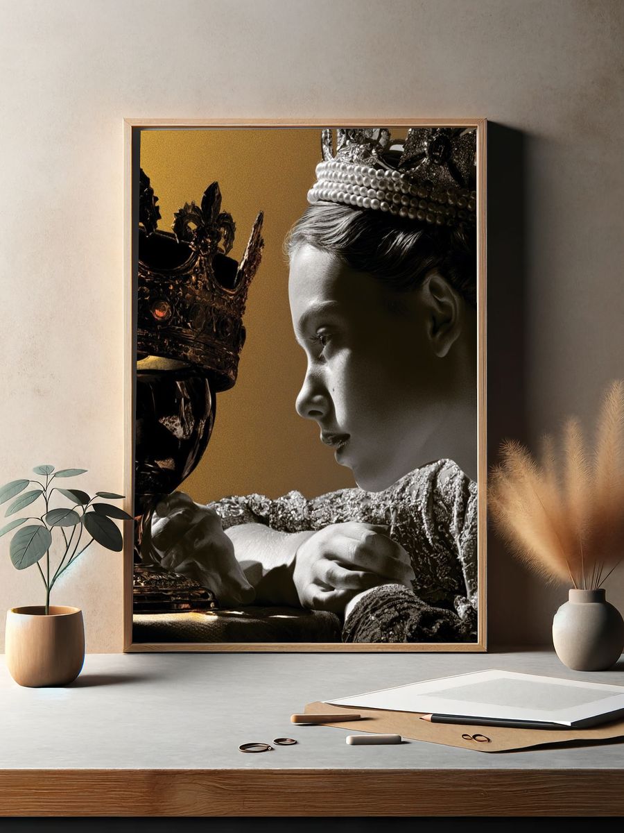 Regal Chess Portrait Print. — room view 2