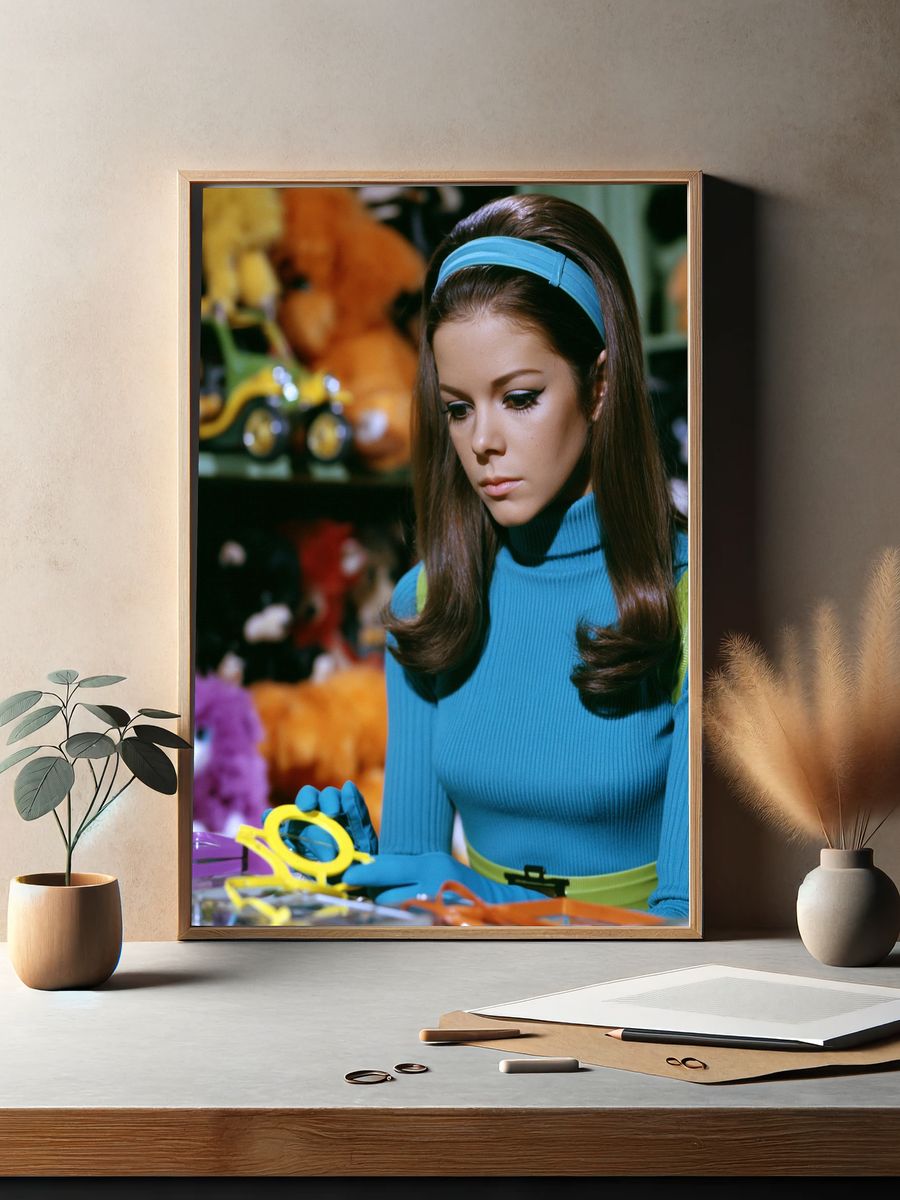 Retro Doll Portrait Poster. — room view 2
